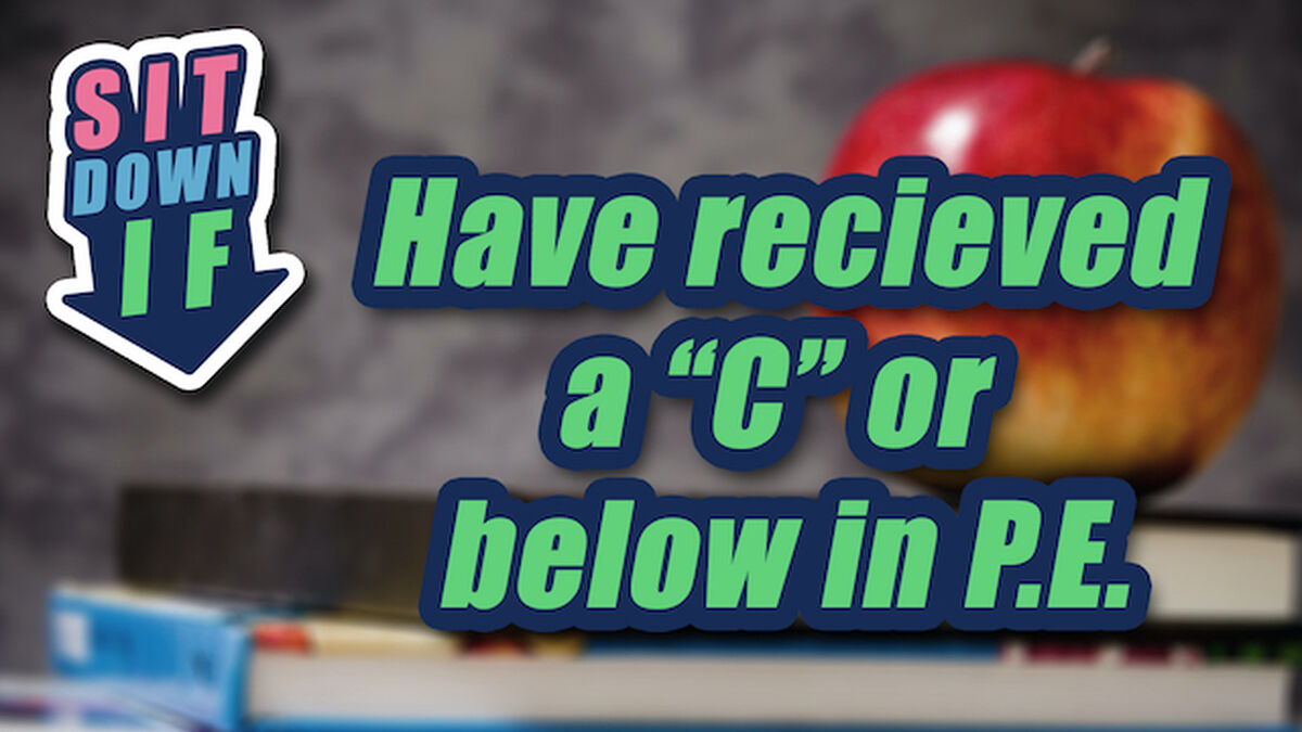 Sit Down If: Back to School Edition image number null